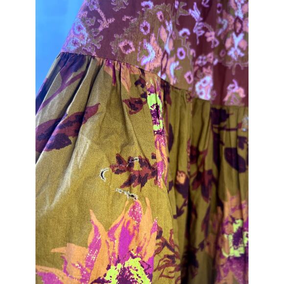 Free People Floral Bluebell Maxi Dress Size XS Women's - Picture 10 of 10